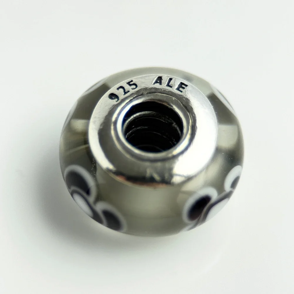 Pandora‎ Flowers For You Murano Glass Sterling Silver Charm 790641 Retired
